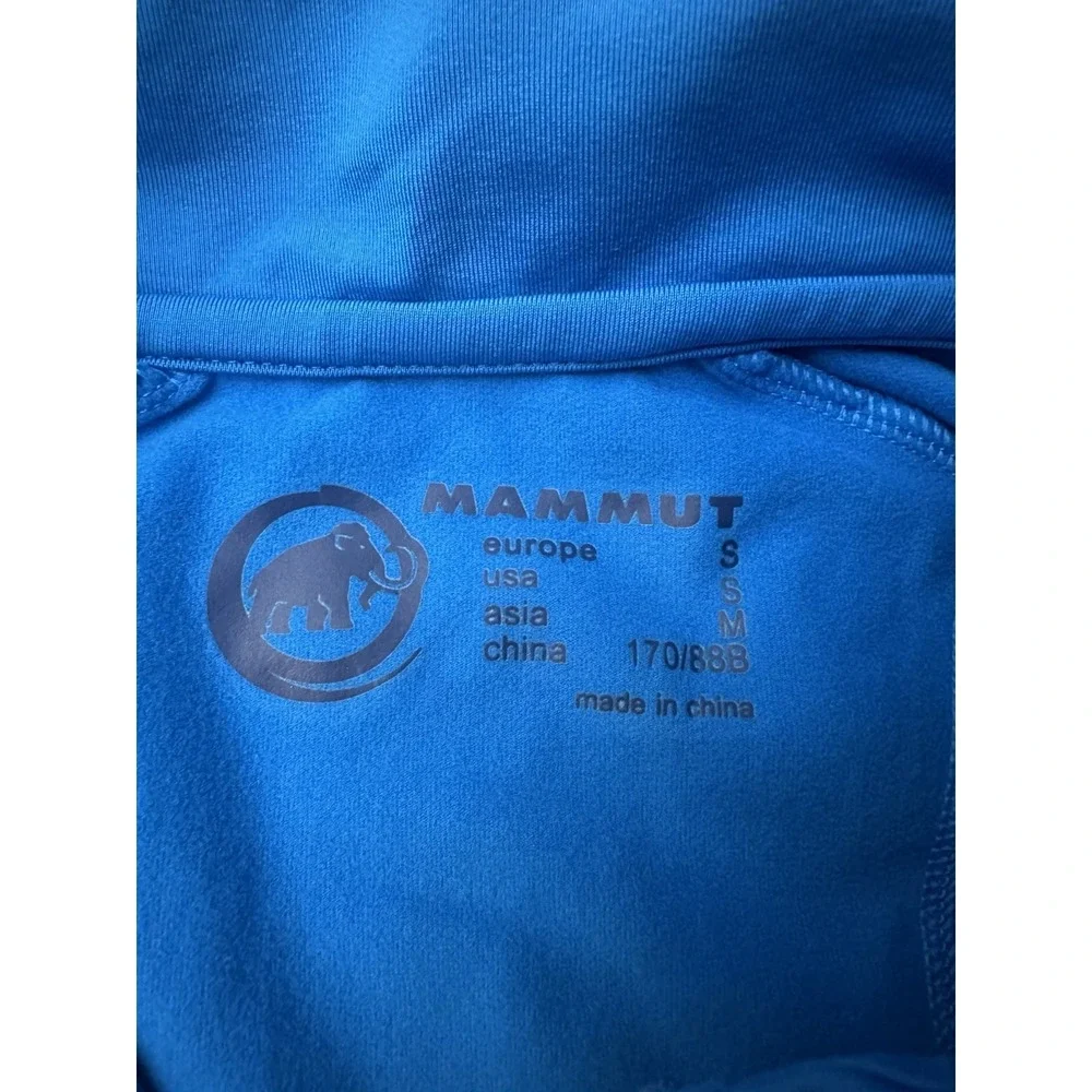 Mammut MTR 141 Thermo Long Sleeve Zip Men's Small Blue Quarter Zip